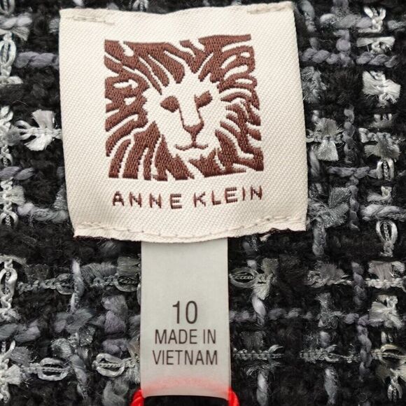 Anne Klein Women's Cropped Tweed Blazer Size 10 - Picture 4 of 13